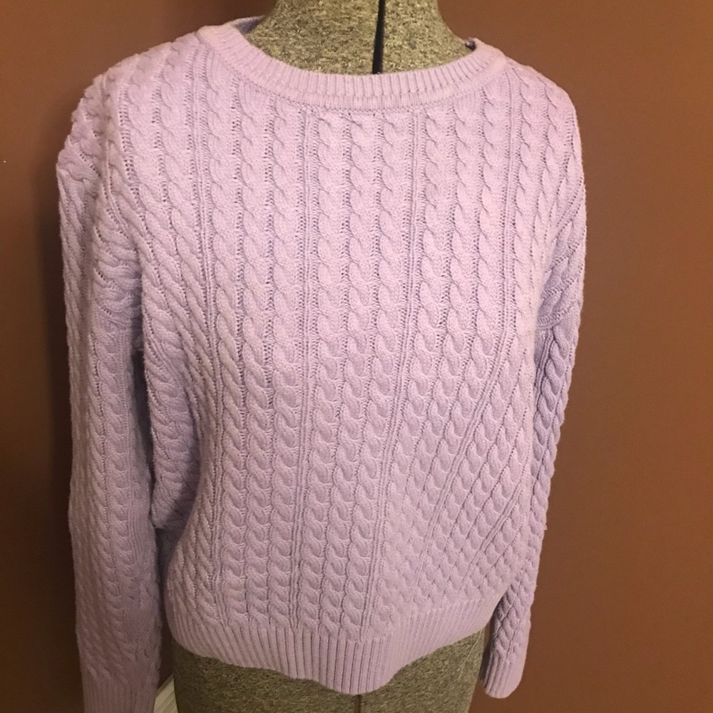 Pullover cable sweater 100% cotton